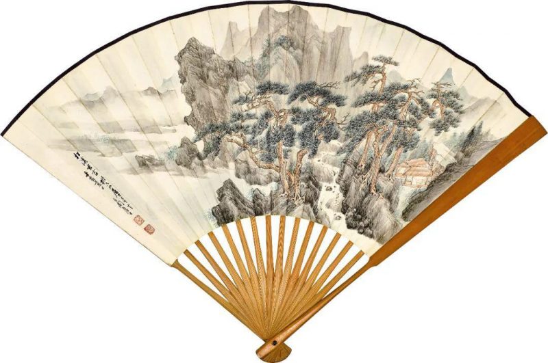 孙志飞家族珍藏张大千_仿王希孟千里江山图及书画成扇 孙志飞家族珍藏张大千_仿王希孟千里江山图及书画成扇