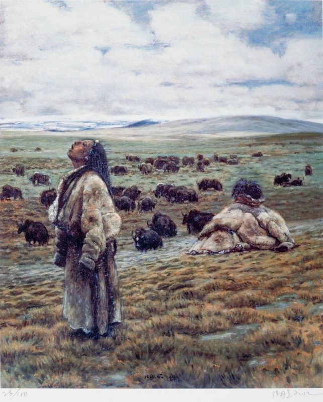 西去东归_陈逸飞_陈丹青版画_崇正2022迎春拍 西去东归_陈逸飞_陈丹青版画_崇正2022迎春拍