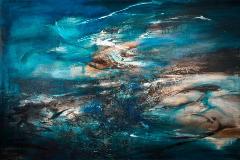 超越尘世的蓝调宇宙_赵无极_29.09.64._估价HK.2亿势破纪录 超越尘世的蓝调宇宙_赵无极_29.09.64._估价HK.2亿势破纪录