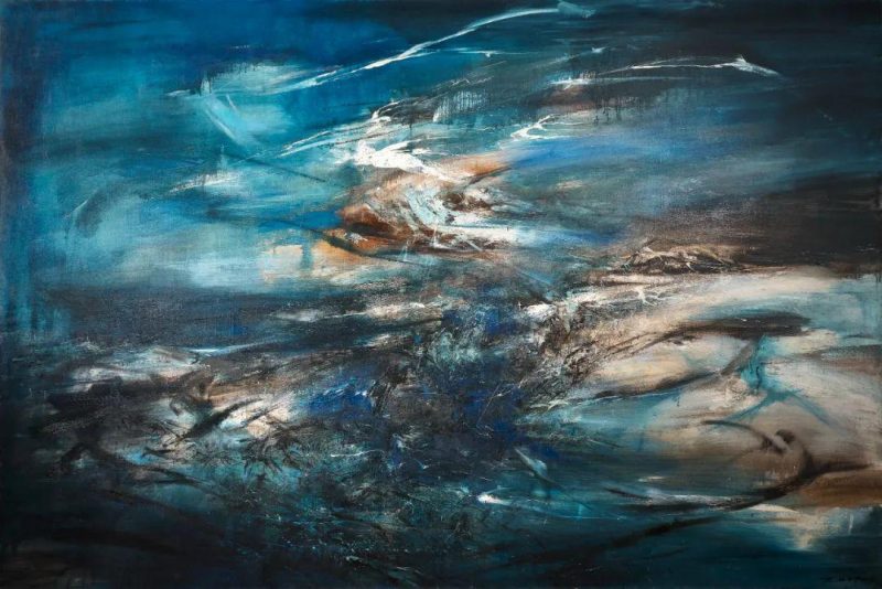 超越尘世的蓝调宇宙_赵无极_29.09.64._估价HK.2亿势破纪录 超越尘世的蓝调宇宙_赵无极_29.09.64._估价HK.2亿势破纪录