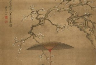 挂壁清瞩_临风古香_冷枚_高士赏梅图_领衔古代书画专场拍卖