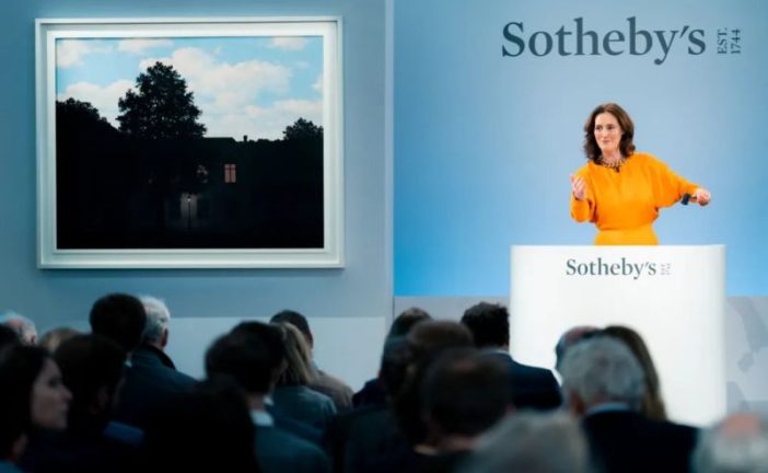 伦敦苏富比_现当代晚拍_18.75亿元收槌_马格利特强势领衔