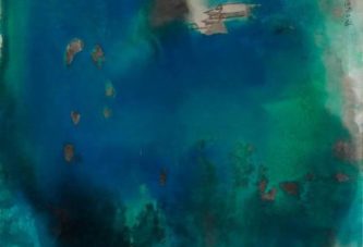 变幻异彩_张大千泼彩巨作_山寺飞泉_首现拍场